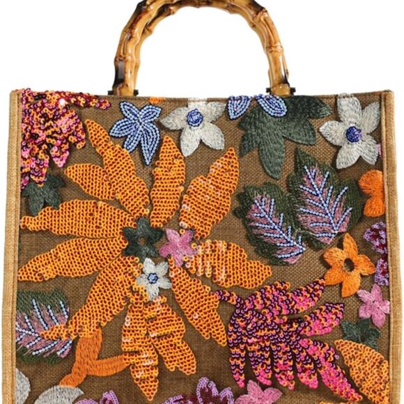 Elegant Round Straw Tote for Summer - Stylish Handbag for Daily Essentials - Picture 1 of 7